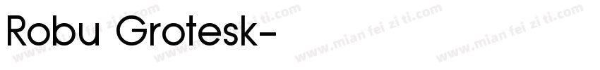 Robu Grotesk字体转换